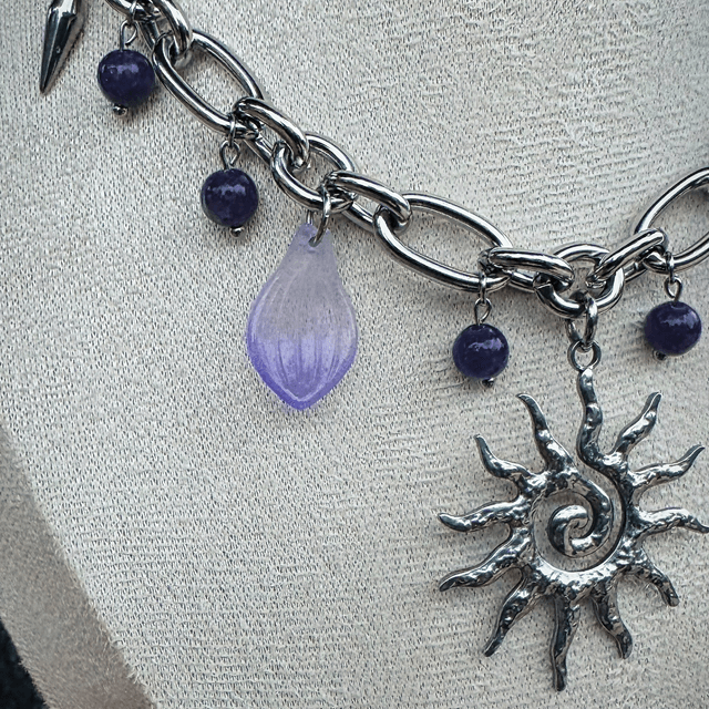 Collier HÉLIOS lépidolite 
