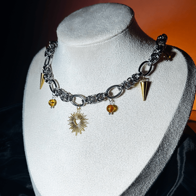 Collier EX-VOTO ambre