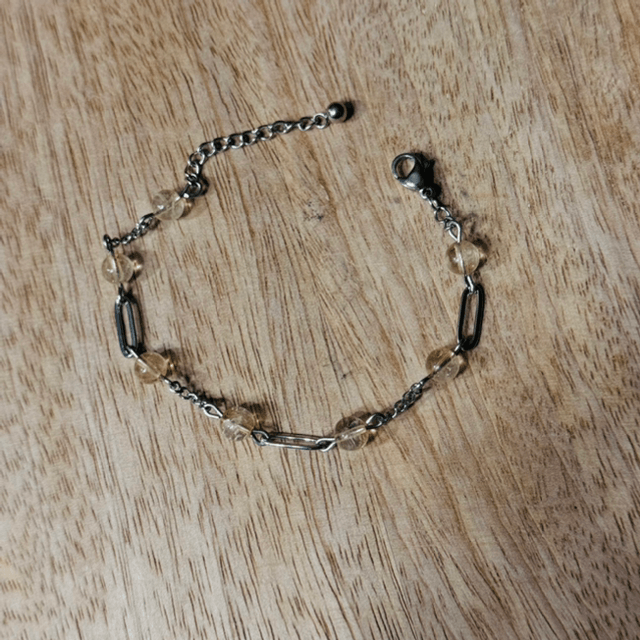 Bracelet PERSÉVÉRANCE citrine chauffé