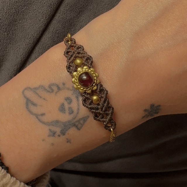 Bracelet MÉDICIS grenat