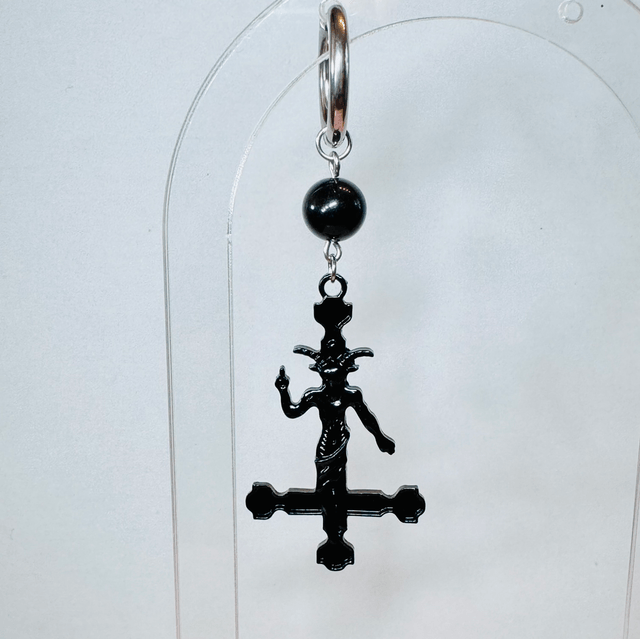 Mono-boucle INDÉPENDANCE obsidienne dorée 