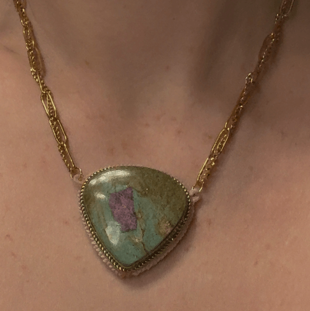 Collier IMPÉRATRICE rubis zoisite