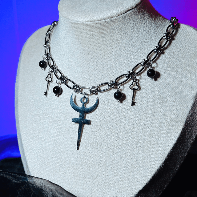 Collier HADES obsidienne œil céleste 
