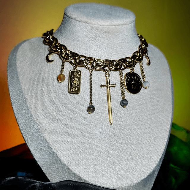 Collier PUISSANCE agate Botswana 
