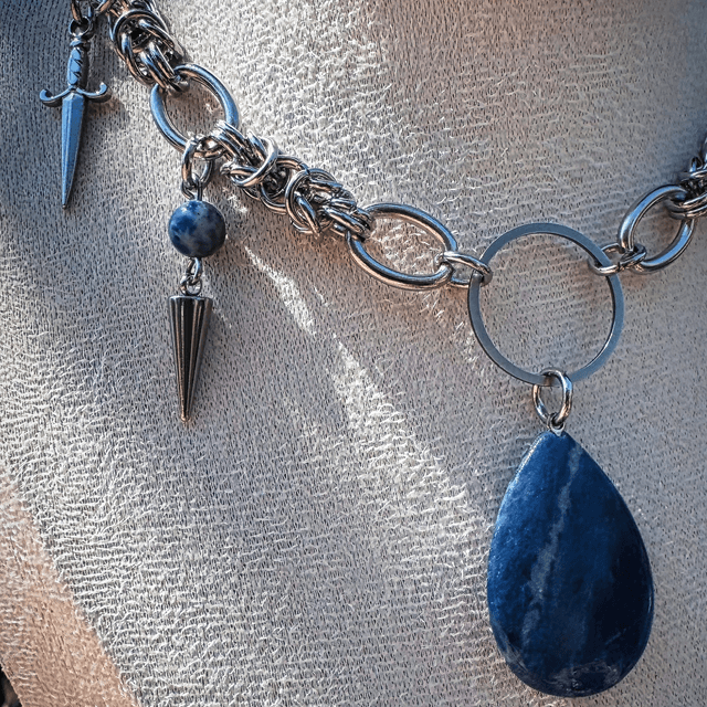 Collier HONNEUR sodalite 
