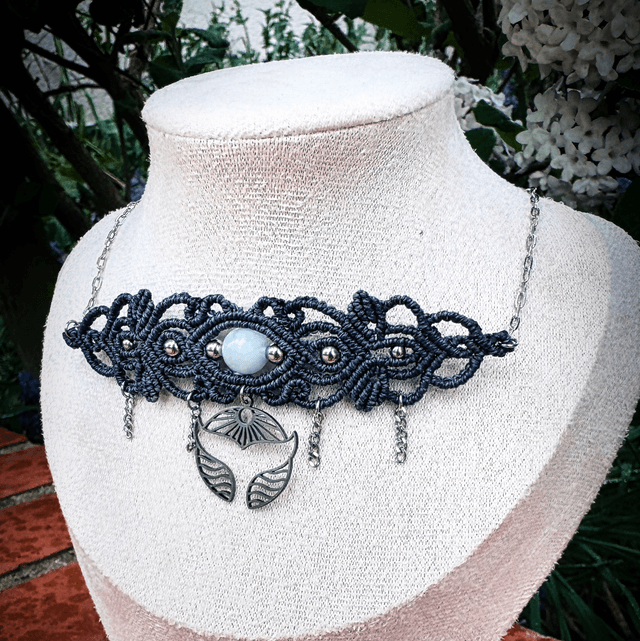 Collier NYMPHEA aigue marine