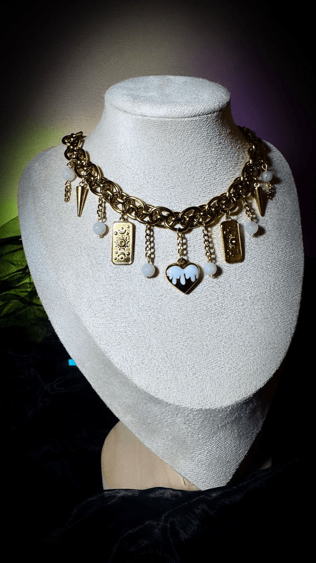 Collier CHARMANTE pierres de lune