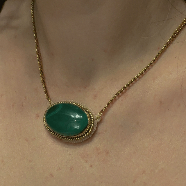 Collier IMPÉRATRICE malachite 