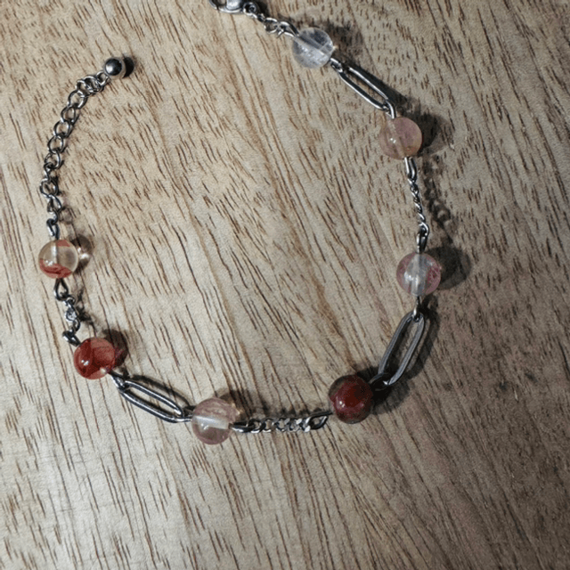 Bracelet PERSÉVÉRANCE quartz hématoide
