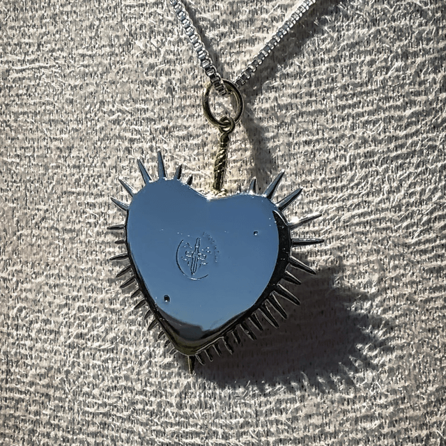 🗡️Collier SERMENT argent 925, or 18k et grenat 