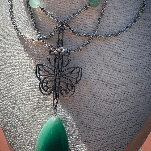 Collier MÉLUSINE aventurine 