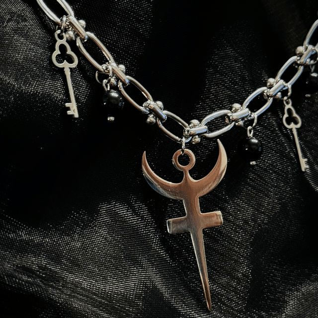 Collier HADES obsidienne œil céleste 