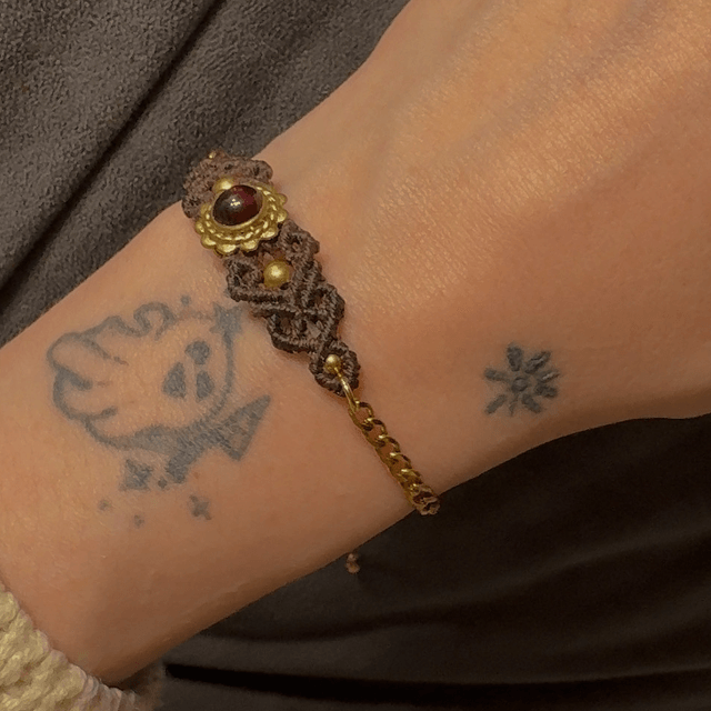 Bracelet MÉDICIS grenat