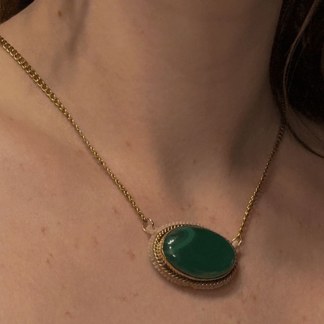 Collier IMPÉRATRICE malachite 