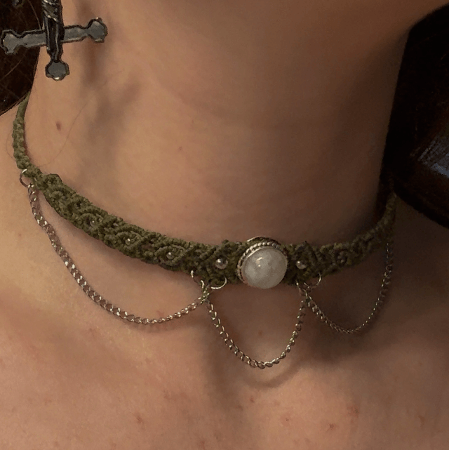 Collier MÉDICIS pierre de lune