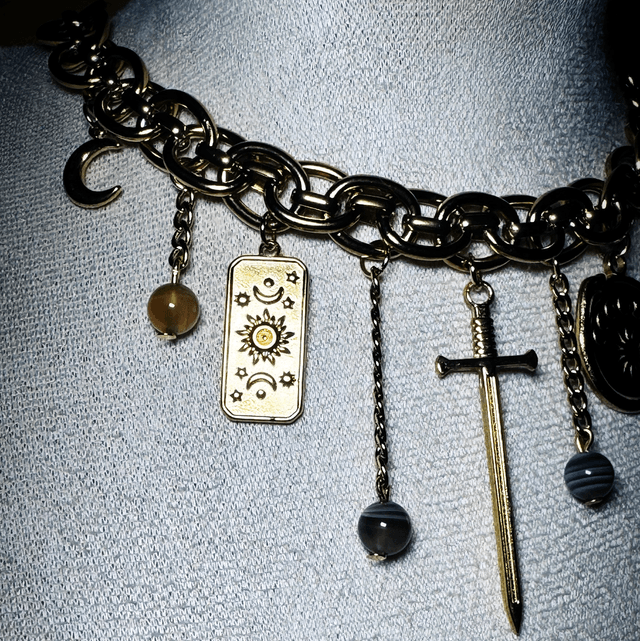 Collier PUISSANCE agate Botswana 
