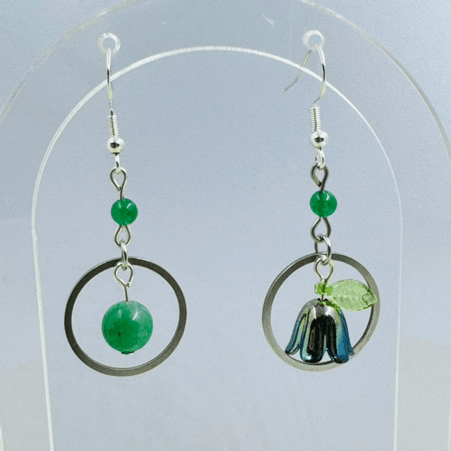 Boucles d’oreilles THÉSÉE aventurine