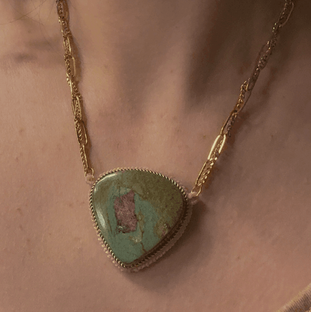 Collier IMPÉRATRICE rubis zoisite