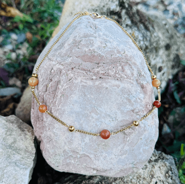 Collier CHARLIE aventurine orange 