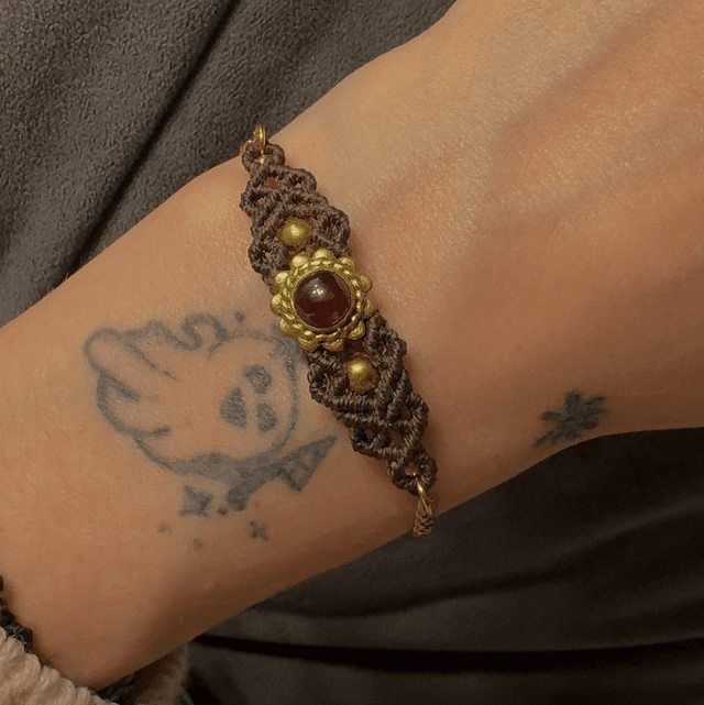 Bracelet MÉDICIS grenat