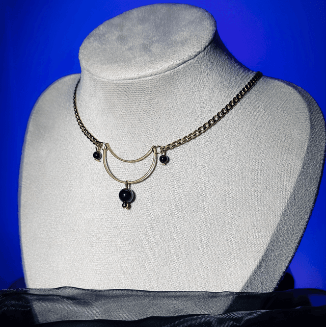 Collier ÉCLAT LUNAIRE grenat 